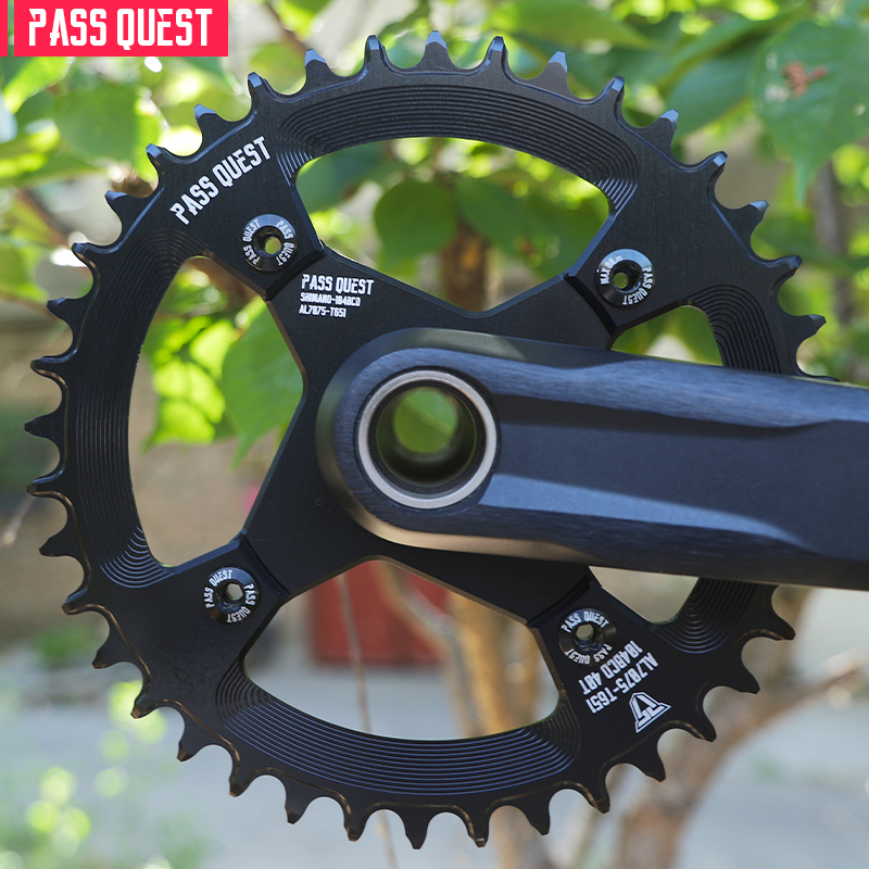 PASS QUEST SRAM 3钉转104BCD直装曲柄 SHIMANO 正负齿 盘爪 盘托 - 图1