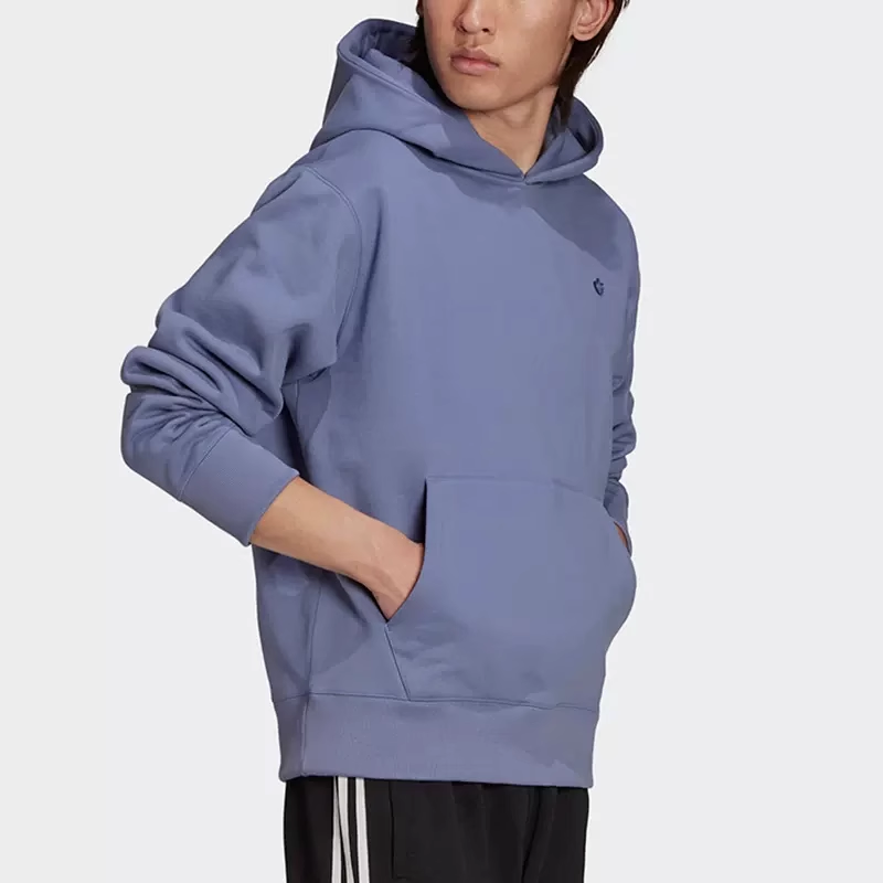 Adidas 三叶草 男款休闲 加绒保暖帽衫卫衣 H11377 H62531 H62533