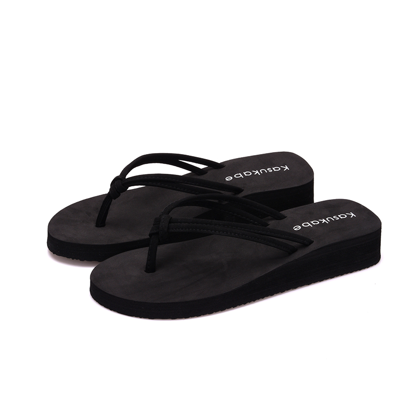 坡跟双带中跟森女人字拖女平跟夹脚拖鞋沙滩拖防滑凉拖鞋,淘宝优惠券,粉丝福利购,淘宝优惠卷