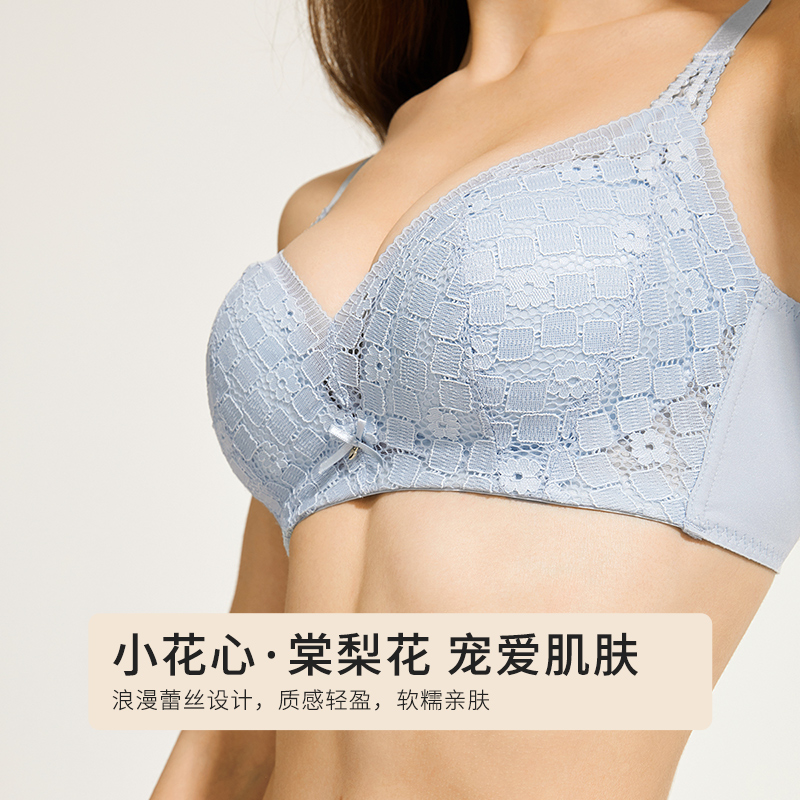 都市丽人小胸聚拢棠梨花内衣女文胸