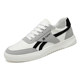 Men's low-cut casual sneakers, spring white canvas shoes for men