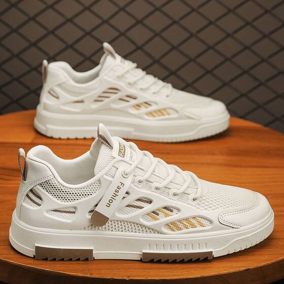 Men's Shoes 2026 New Summer Breathable Sneakers Men's Mesh Casual Shoes Korean Style Trendy Versatile Sports Shoes for Men