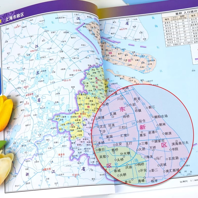 2024年新版上海地图册上海旅游交通图册城区地图政区交通旅游沪宁杭地区南京路商业街详实地理中国旅游交通地图册BD - 图1