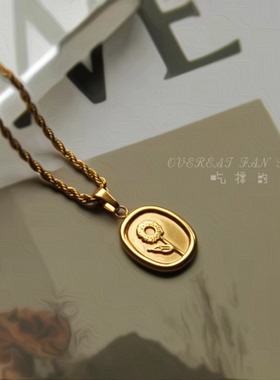 18K法式复古轻奢小众项链高级感
