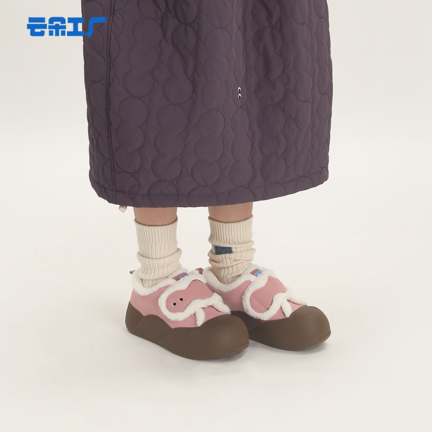 云朵工厂云朵低帮雪地靴加绒棉鞋女款冬季大头靴休闲可爱棉靴,淘宝优惠券,粉丝福利购,淘宝优惠卷