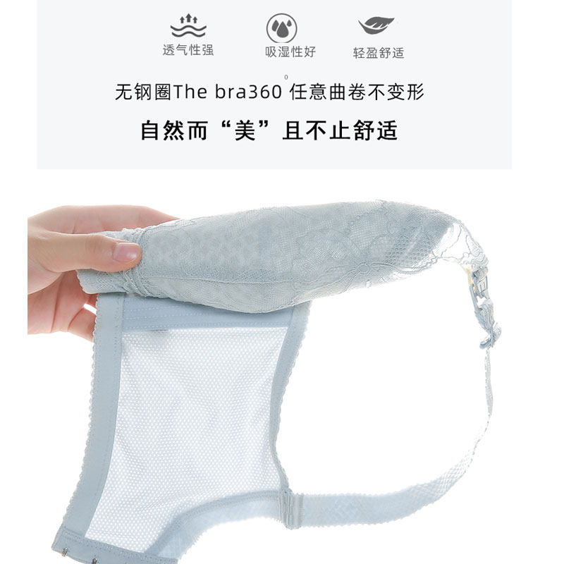 Women's plus size nursing bra thin push-up sagging postpartum