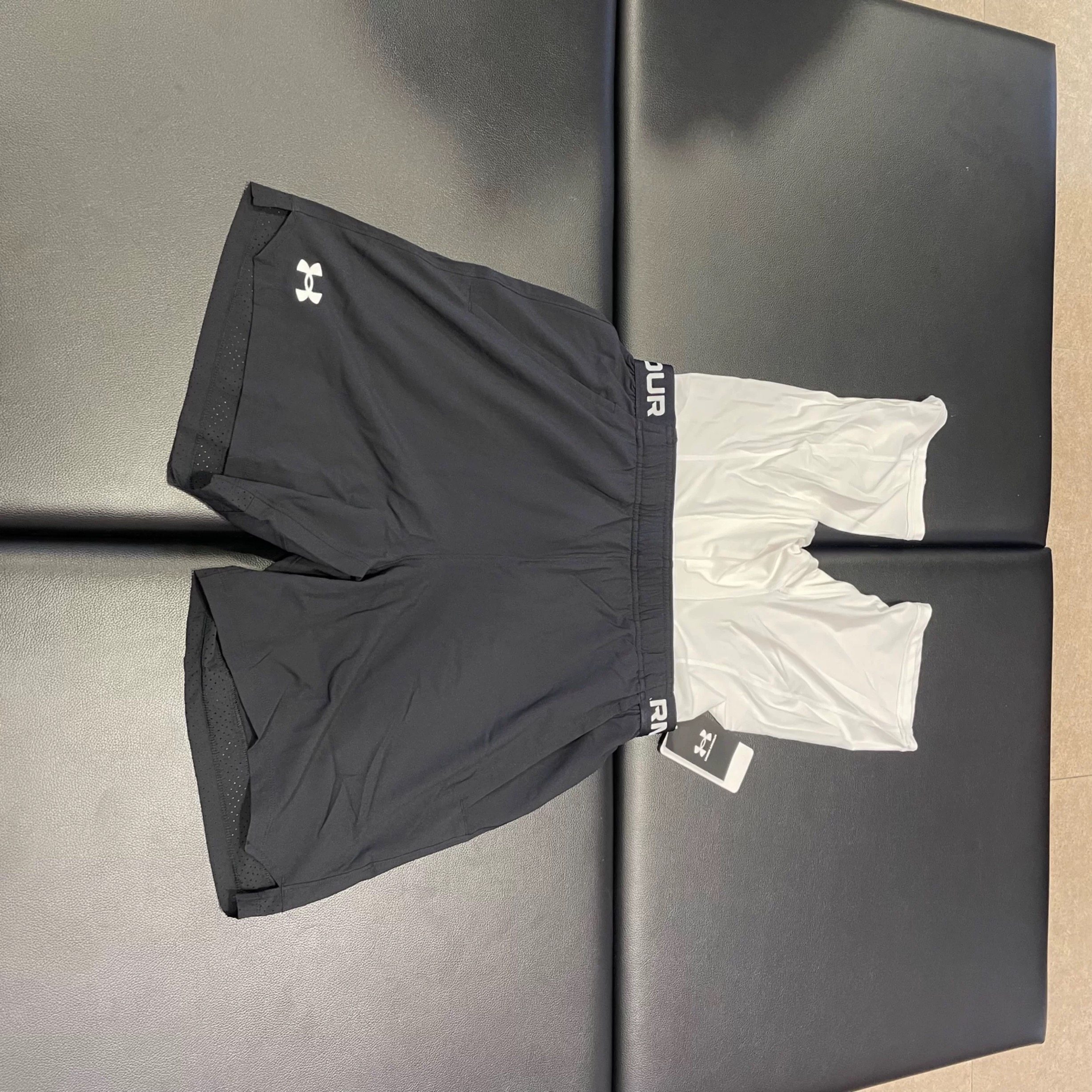 安德玛UA Vanish男子二合一紧身内衬梭织篮球训练运动短裤1373764,淘宝优惠券,粉丝福利购,淘宝优惠卷