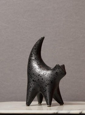 北欧简约创意陶瓷花瓶3D打印白色花器客餐厅展示柜样板间软装摆件