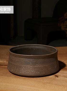 双耳人脸陶瓷花瓶花器树脂剑齿虎动物头骨模型办公室家居装饰摆件