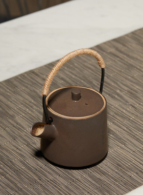 新中式陶瓷小花瓶摆件茶室客厅办公室家居装饰品台面插花干花花器