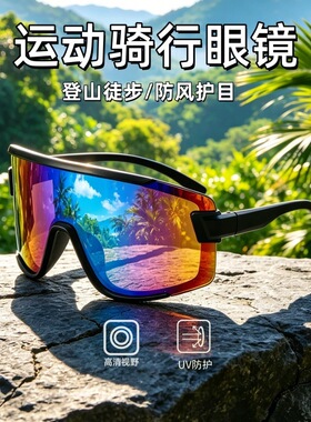 野者新款男士太阳镜潮超大框运动护目太阳眼镜登山户外骑行眼镜潮