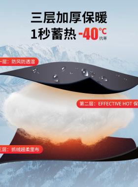 者单板滑雪手套冬季骑车防滑防水触屏保暖手套焖指内分五指手套27