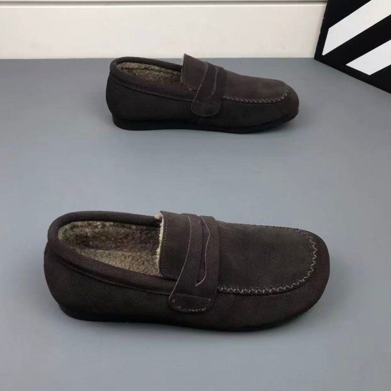 豆豆鞋男冬季加绒保暖棉鞋懒人一脚蹬男鞋休闲正装皮毛一体乐福鞋,淘宝优惠券,粉丝福利购,淘宝优惠卷