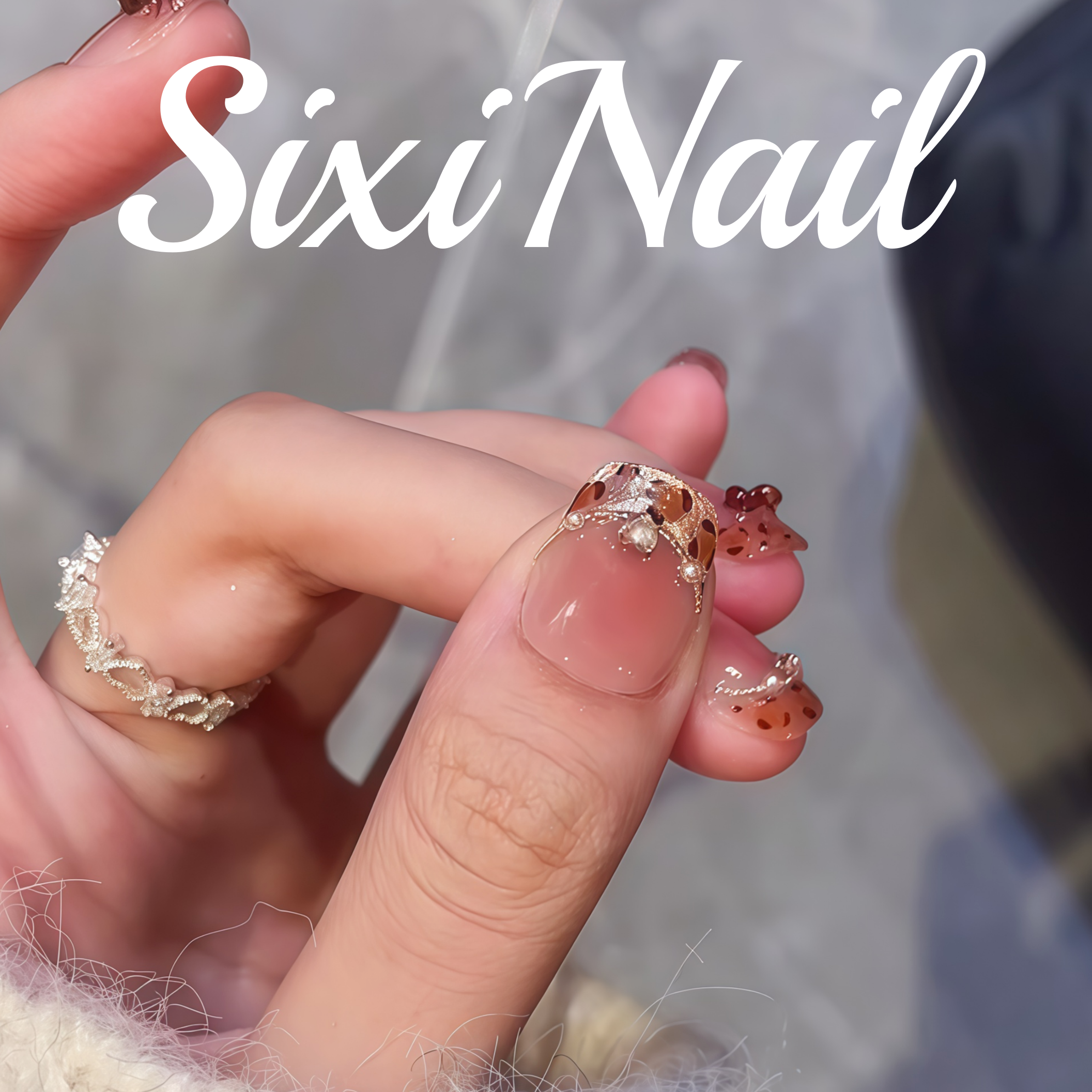 手绘豹纹kitty猫眼纯手工穿戴甲氛围少女显白指甲美甲贴片假指甲,淘宝优惠券,粉丝福利购,淘宝优惠卷