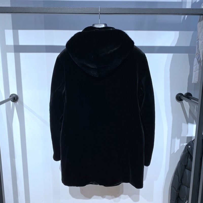 冬装 黑色连帽拉链 进口貂绒 轻奢保暖百搭 男士皮草裘皮 样衣,淘宝优惠券,粉丝福利购,淘宝优惠卷