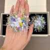 Real Flowers Preserved Flowers Groom Bride Wedding Ring Flowers