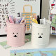 Cute self-deprecating bear ins pen holder office desktop storage iron bucket student large capacity multi-functional decorative pen holder