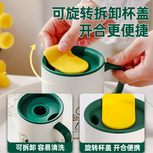 史努比保温马克杯不锈钢杯子办公室咖啡杯儿童水杯家用直饮牛奶杯 - 图2