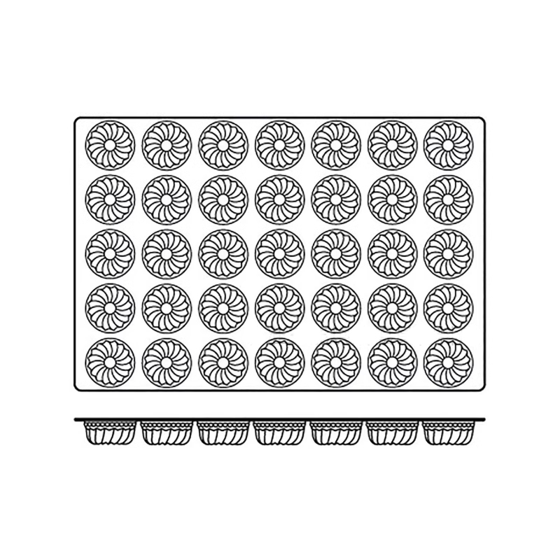 意大利Silikomart 35连小花模硅胶模慕斯蛋糕西点烘焙工具SQ011-图0