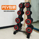 Heightened dumbbell rack double layer dumbbell storage rack