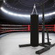 Black King Kong Sandbag Stand Movable Fixed-Free Boxing Stand