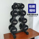 Pure steel-coated rubber fixed dumbbells, odorless commercial dumbbells
