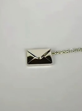 创意海绵宝宝磁吸拼接项链情侣闺蜜纪念意义信封吊坠毕业礼物女生