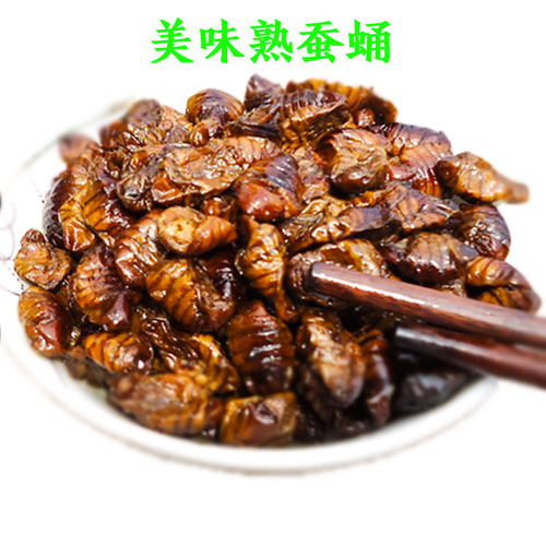 熟茧蛹子泰安蚕蛹10袋山东泰山特产亚圣斋即食五香蚕蛹真空1200g - 图2