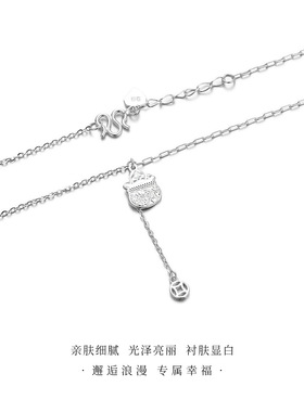 碎冰冰项链女款2025新款 高级感轻奢小众纯银女999足银正品配裙子