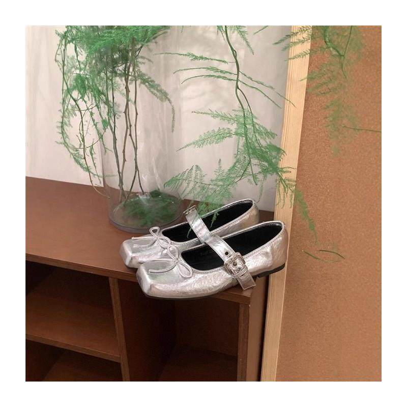 法式方头浅口平底单鞋女2026春秋新款蝴蝶结芭蕾舞鞋软底玛丽珍鞋,淘宝优惠券,粉丝福利购,淘宝优惠卷