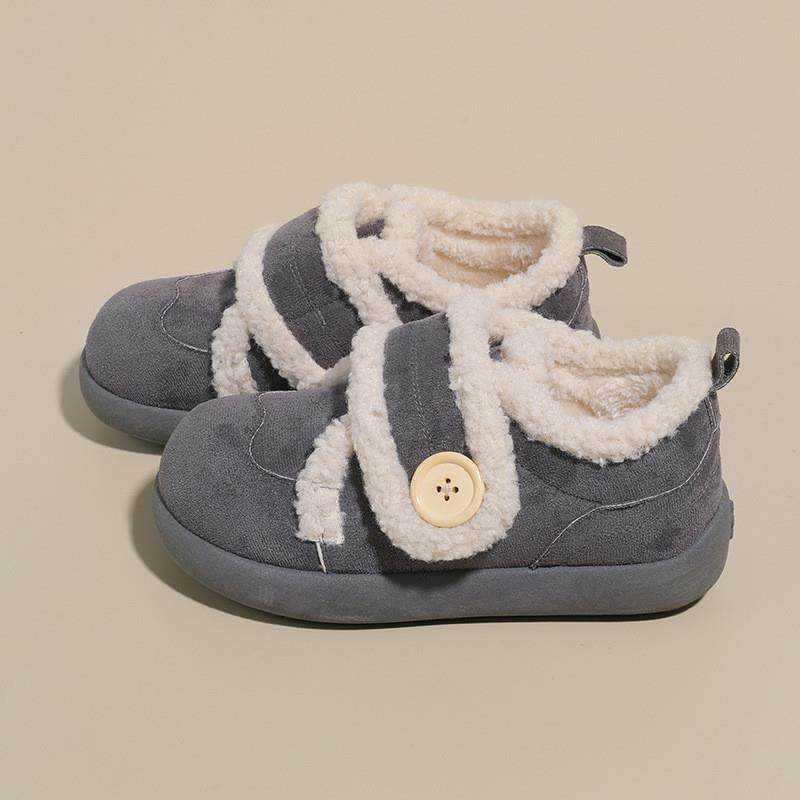 加绒厚底魔术贴勃肯毛毛鞋女2026秋冬新款保暖雪地靴舒适浅口棉鞋,淘宝优惠券,粉丝福利购,淘宝优惠卷