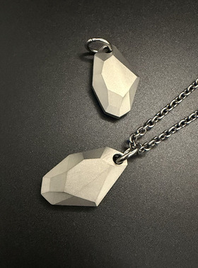 纯钛吊坠个性穿搭钛项链