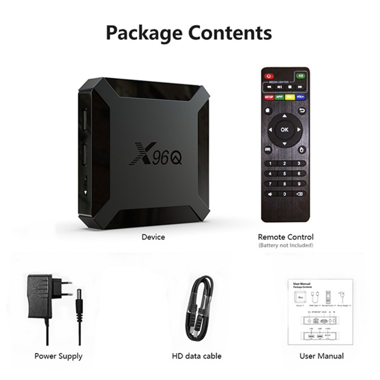 X96Q Allwinner H313 四核A53 Android 10 4k OTT TV BOX - 图0