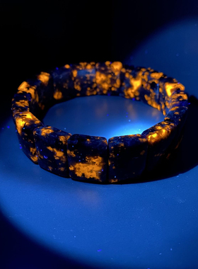 天然火焰石手牌男女款火灵芝老料民族风冷门素圈手串饰品礼物