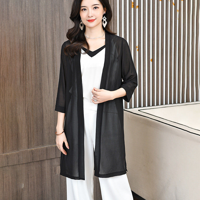 防晒披肩外搭2022夏季新款防晒衣 mfaithful蕾丝衫/雪纺衫