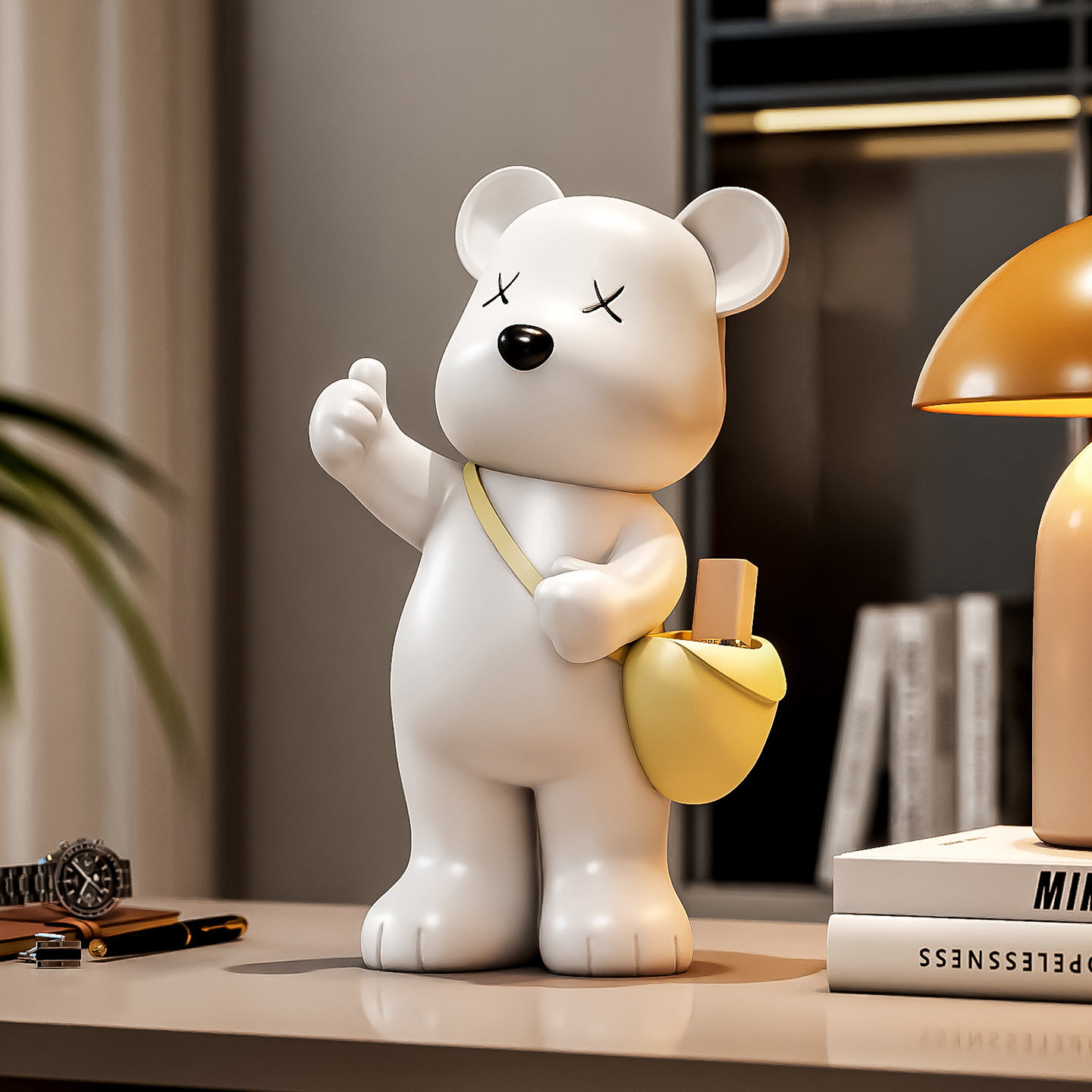 现代简约北极熊桌面摆件家居饰品客厅玄关电视柜装饰品办公室好物,淘宝优惠券,粉丝福利购,淘宝优惠卷