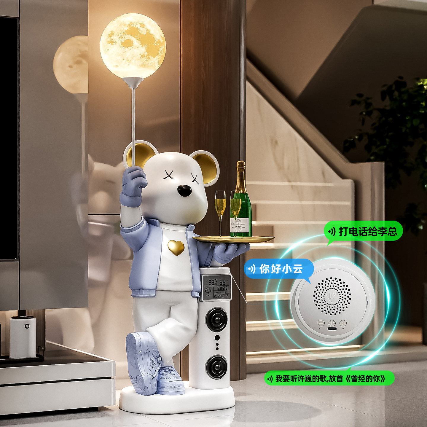 客厅摆件暴力熊落地存钱罐家里氛围感装饰咖啡厅精致创意轻松造景,淘宝优惠券,粉丝福利购,淘宝优惠卷