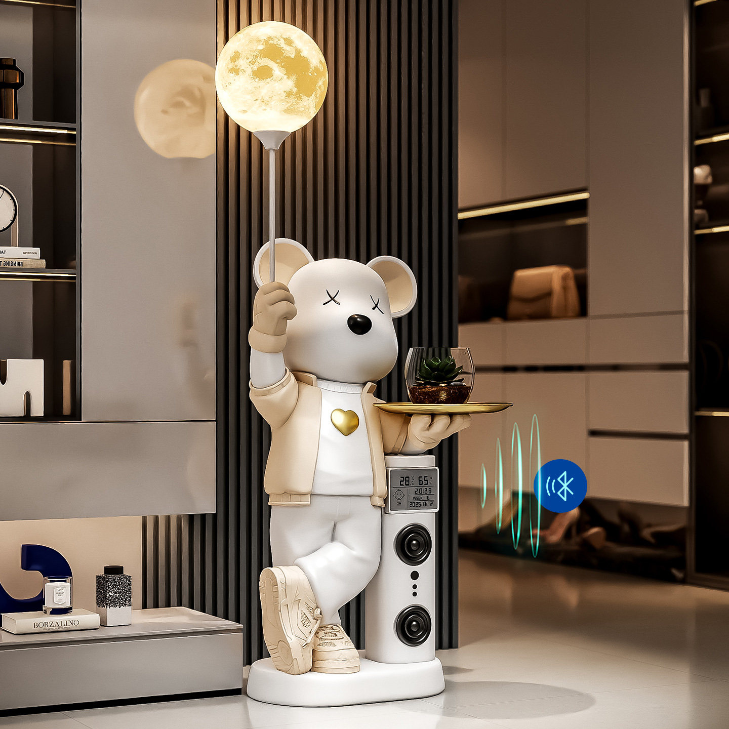 客厅摆件暴力熊落地存钱罐家里氛围感装饰咖啡厅精致创意轻松造景,淘宝优惠券,粉丝福利购,淘宝优惠卷