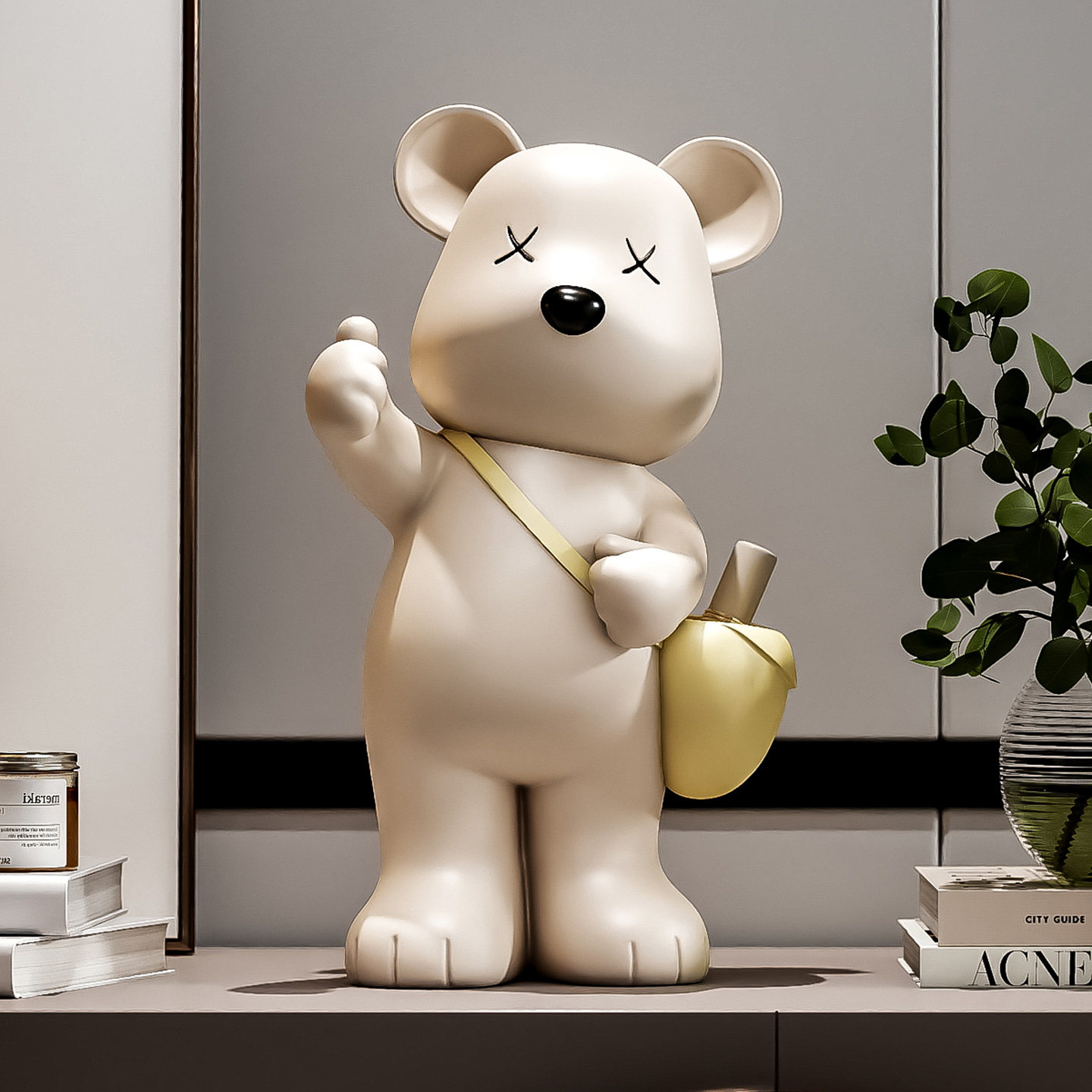 现代简约北极熊桌面摆件家居饰品客厅玄关电视柜装饰品办公室好物,淘宝优惠券,粉丝福利购,淘宝优惠卷