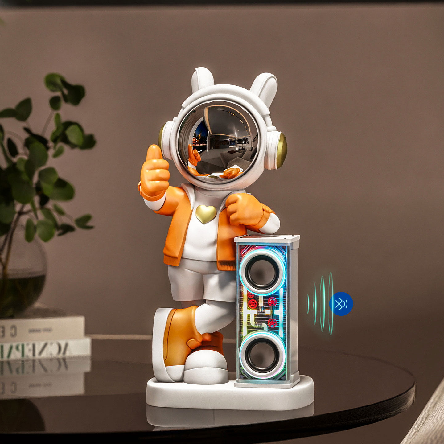 2025新款创意宇航员太空人小摆件蓝牙音箱电脑桌面装饰品家居好物,淘宝优惠券,粉丝福利购,淘宝优惠卷
