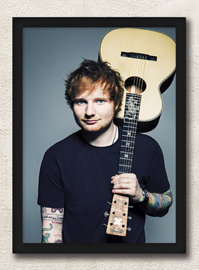 EdSheeran带框海报装饰画