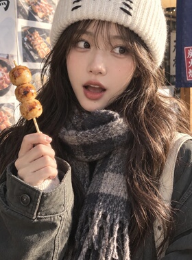 白色冷帽针织帽毛线帽猫耳女秋冬加厚保暖韩版日系百搭显脸小护耳
