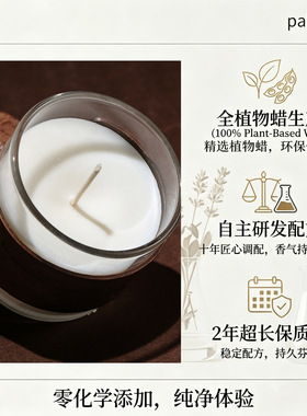 玻璃杯香薰蜡烛欧式复古伴手礼物精油创意家居无烟香薰摆件氛围感