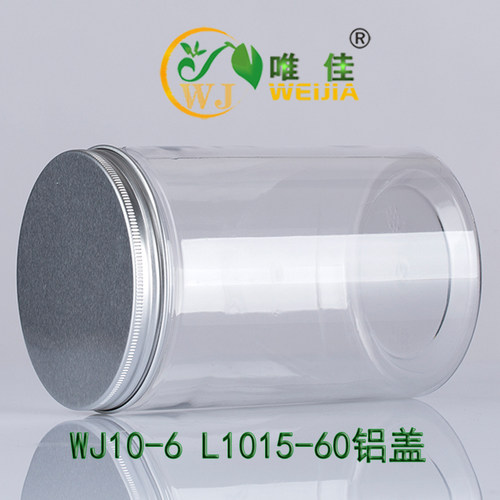 WJ10-6 L1015-60 茶叶包装瓶PET塑料罐大口瓶密封透明罐1020毫升 - 图3