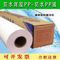 Waterproof back adhesive pp paper synthetic paper inkjet printing 160g indoor water waterproof back rubber PP pigment dye coil