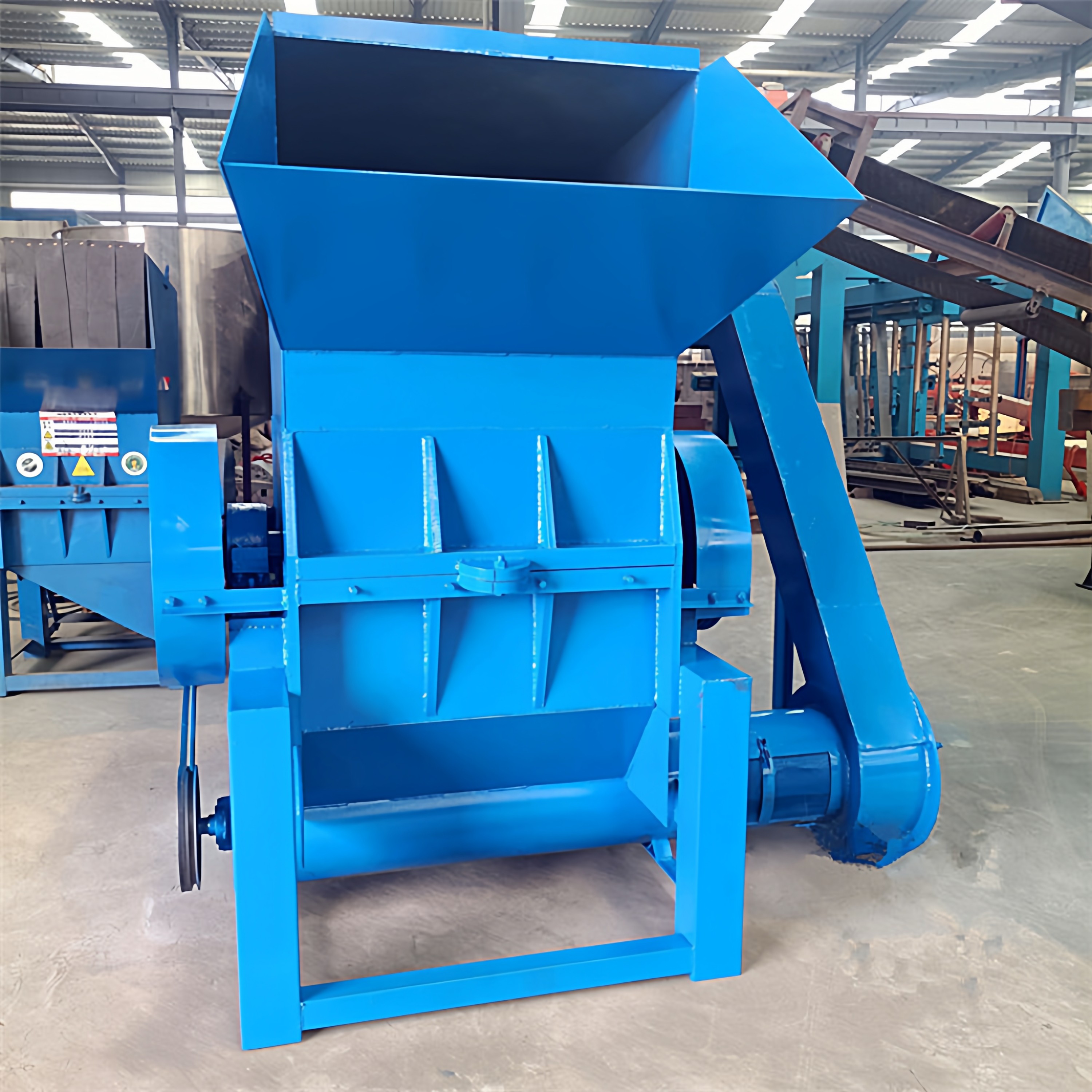 塑料粉碎机破碎机 蓝桶饮料瓶水果筐薄膜塑料清洗碎料甩干设备,淘宝优惠券,粉丝福利购,淘宝优惠卷