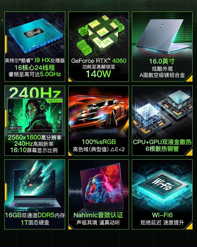 MECHREVO/机械革命 蛟龙 蛟龙7/旷世G16PRO i9RTX4060学生游戏本 - 图2