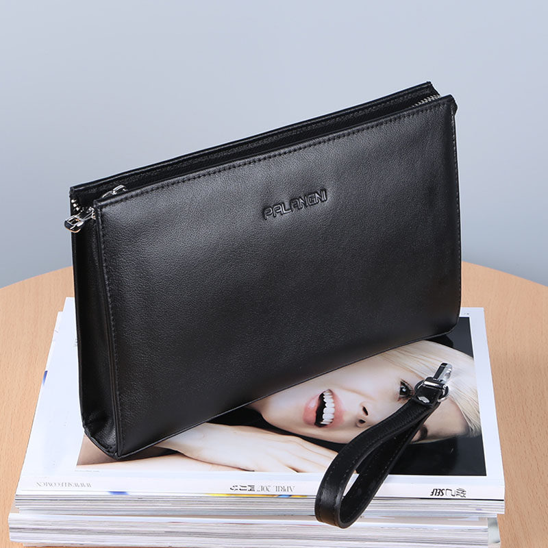 新款2022真皮手拿包男士潮牌手拎包 帕朗尼箱包男士包袋