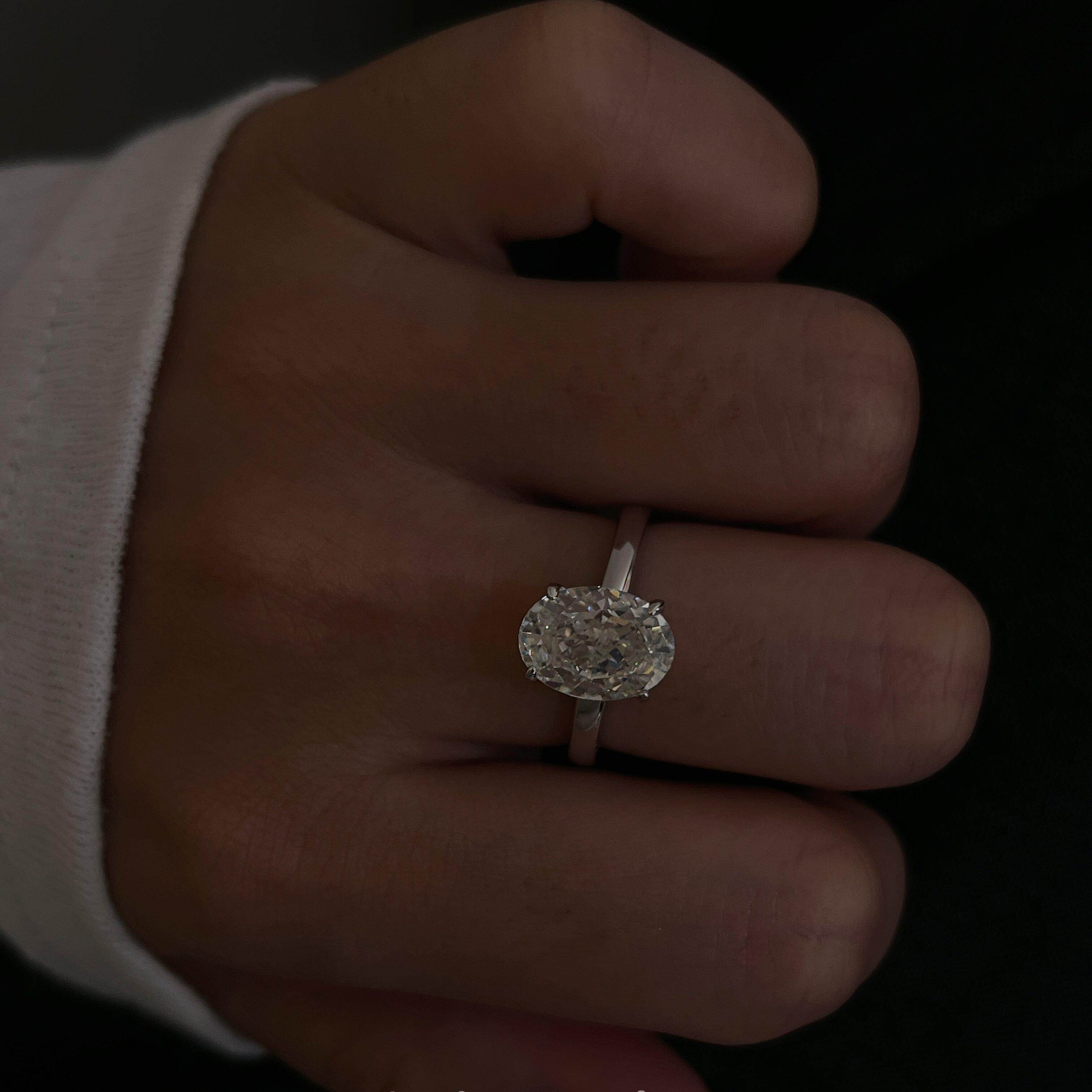 蕾迪［G色冰花鸽子蛋］s925银镀金4克拉光面极简小众轻奢高级戒指,淘宝优惠券,粉丝福利购,淘宝优惠卷