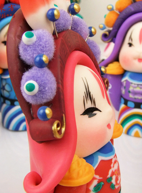 兔儿爷北京软陶出国送外宾摆件